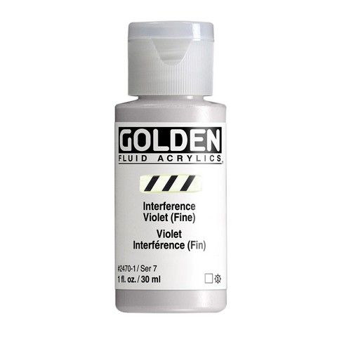 FLUID ACRYLIC 1OZ INTERFERENCE VIOLET FINE
