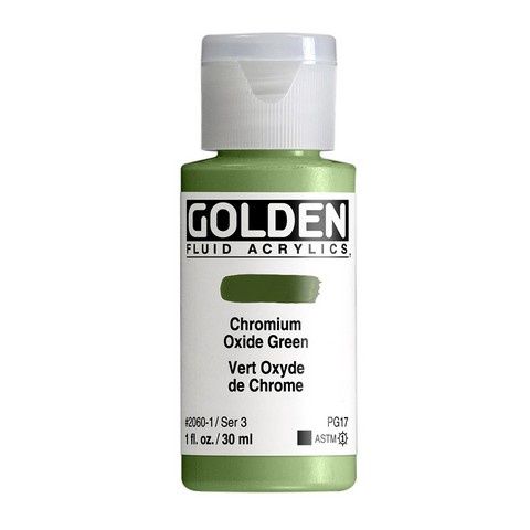 FLUID ACRYLIC 1OZ CHROMIUM OXIDE GREEN