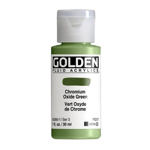 FLUID ACRYLIC 1OZ CHROMIUM OXIDE GREEN