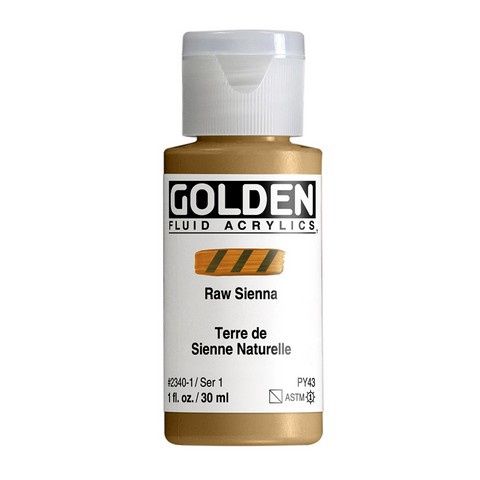 FLUID ACRYLIC 1OZ RAW SIENNA