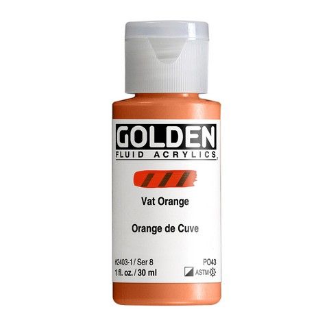 FLUID ACRYLIC 1OZ VAT ORANGE