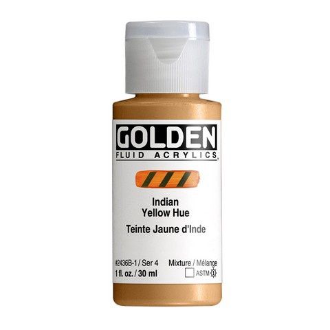 FLUID ACRYLIC 1OZ HISTORICAL INDIAN YELLOW HUE