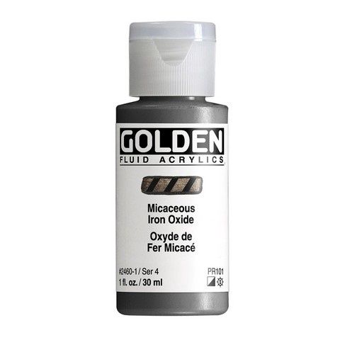 FLUID ACRYLIC 1OZ IRIDESCENT MICACEOUS IRON OXIDE