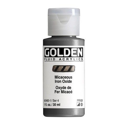 FLUID ACRYLIC 1OZ IRIDESCENT MICACEOUS IRON OXIDE