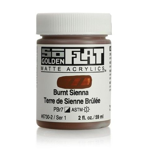 SOFLAT MATTE ACRYLIC 2OZ BURNT SIENNA