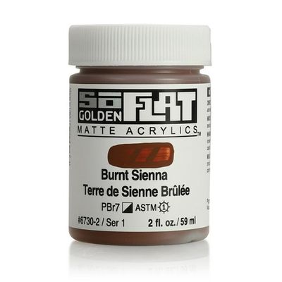 SOFLAT MATTE ACRYLIC 2OZ BURNT SIENNA