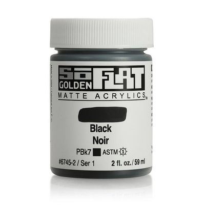 SOFLAT MATTE ACRYLIC 2OZ BLACK