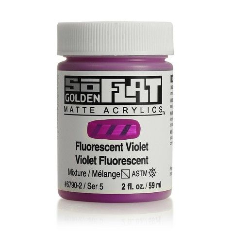 SOFLAT MATTE ACRYLIC 2OZ FLUORESCENT VIOLET