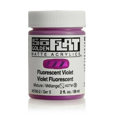 SOFLAT MATTE ACRYLIC 2OZ FLUORESCENT VIOLET