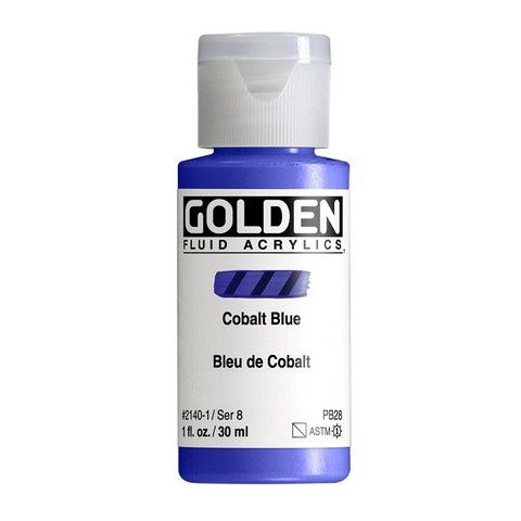 FLUID ACRYLIC 1OZ COBALT BLUE