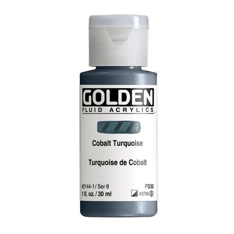 FLUID ACRYLIC 1OZ COBALT TURQUOISE