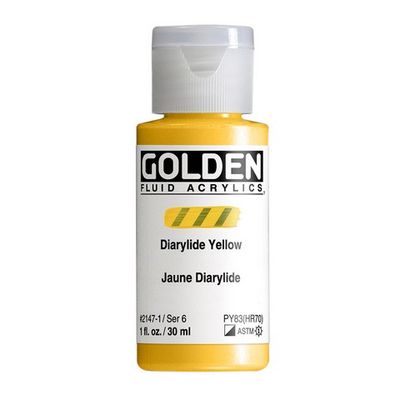 FLUID ACRYLIC 1OZ DIARYLIDE YELLOW