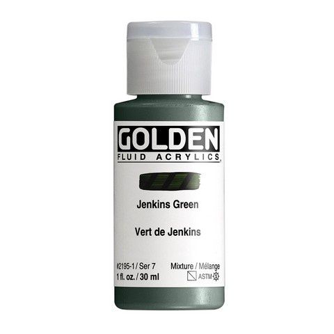 FLUID ACRYLIC 1OZ JENKINS GREEN