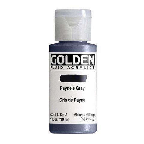 FLUID ACRYLIC 1OZ PAYNES GRAY