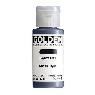 FLUID ACRYLIC 1OZ PAYNES GRAY