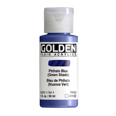 FLUID ACRYLIC 1OZ PHTHALO BLUE GREEN SHADE