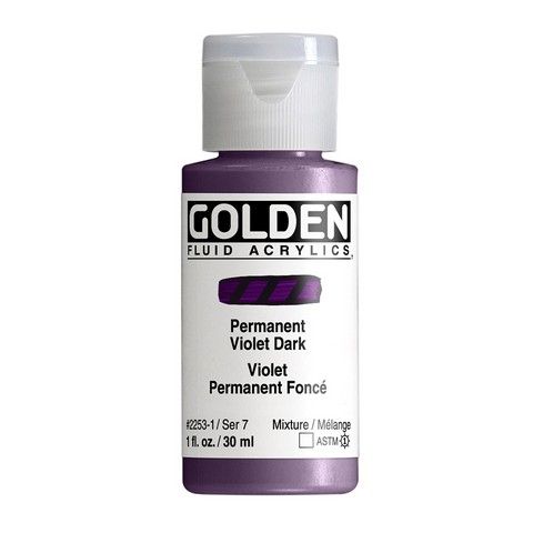 FLUID ACRYLIC 1OZ PERMANENT VIOLET DARK