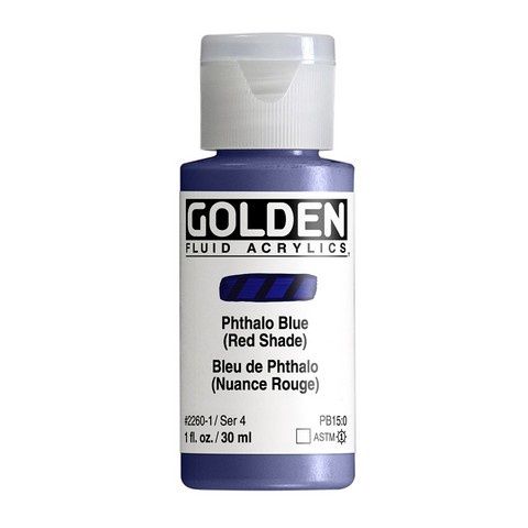 FLUID ACRYLIC 1OZ PHTHALO BLUE RED SHADE