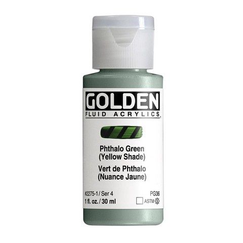 FLUID ACRYLIC 1OZ PHTHALO GREEN YELLOW SHADE