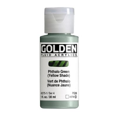 FLUID ACRYLIC 1OZ PHTHALO GREEN YELLOW SHADE