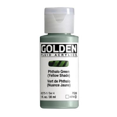 FLUID ACRYLIC 1OZ PHTHALO GREEN YELLOW SHADE