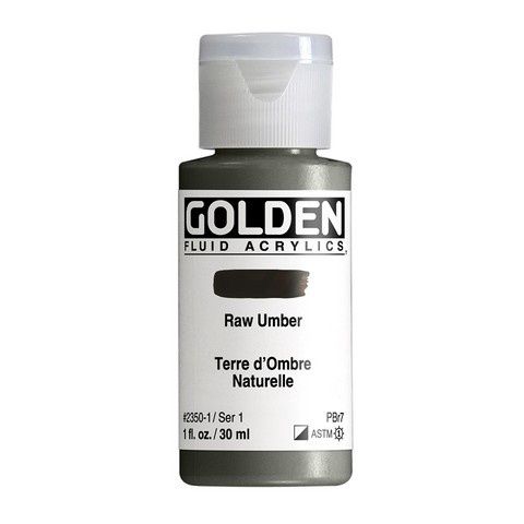FLUID ACRYLIC 1OZ RAW UMBER