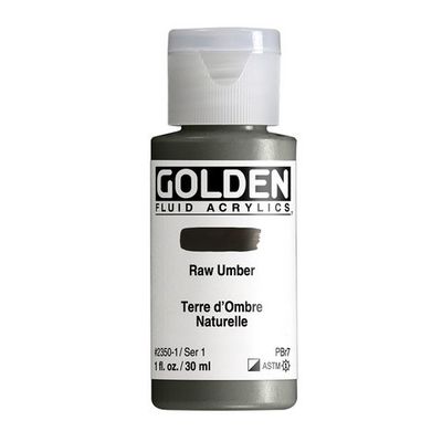 FLUID ACRYLIC 1OZ RAW UMBER