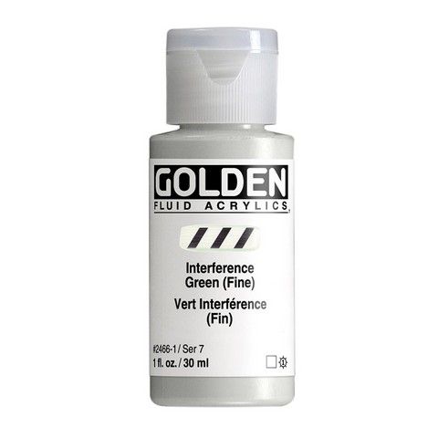 FLUID ACRYLIC 1OZ INTERFERENCE GREEN FINE