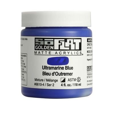 SOFLAT MATTE ACRYLIC 4OZ ULTRAMARINE BLUE
