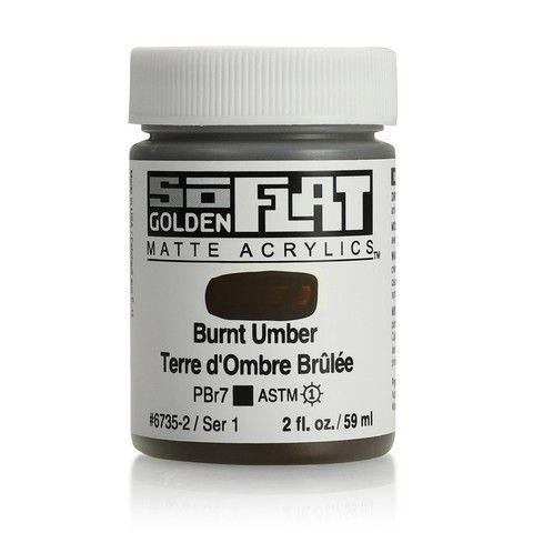 SOFLAT MATTE ACRYLIC 2OZ BURNT UMBER