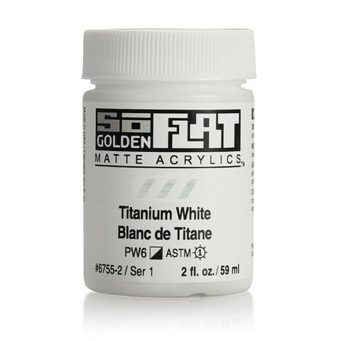 SOFLAT MATTE ACRYLIC 2OZ TITANIUM WHITE