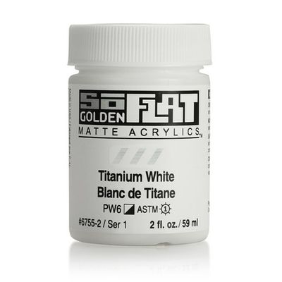 SOFLAT MATTE ACRYLIC 2OZ TITANIUM WHITE