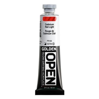 OPEN ACRYLIC 2OZ C.P. CADMIUM RED LIGHT