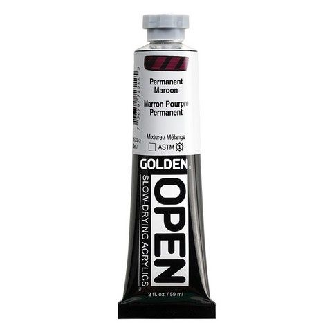 OPEN ACRYLIC 2OZ PERMANENT MAROON