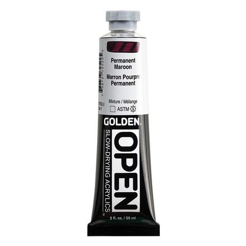 OPEN ACRYLIC 2OZ PERMANENT MAROON