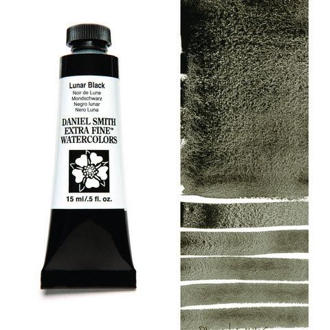 DANIEL SMITH XF WATERCOLOR 15ML LUNAR BLACK