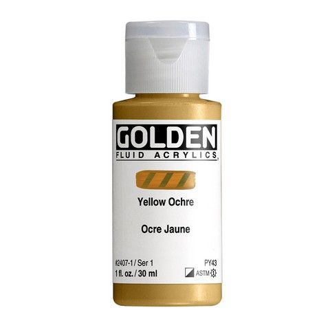 FLUID ACRYLIC 1OZ YELLOW OCHRE