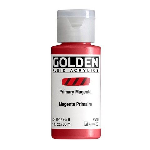 FLUID ACRYLIC 1OZ PRIMARY MAGENTA