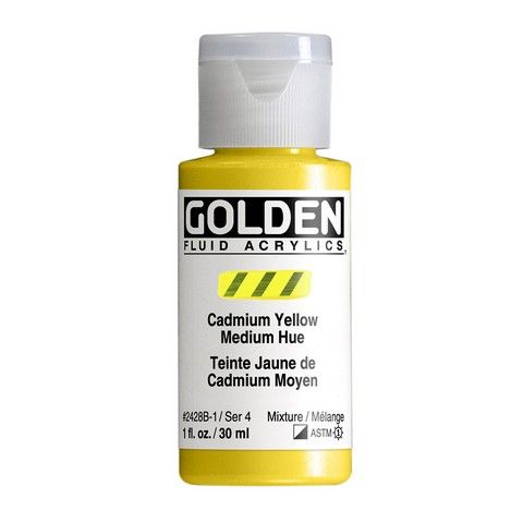 FLUID ACRYLIC 1OZ CADMIUM YELLOW MEDIUM HUE