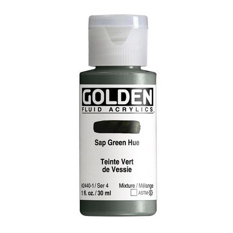 FLUID ACRYLIC 1OZ HISTORICAL SAP GREEN HUE