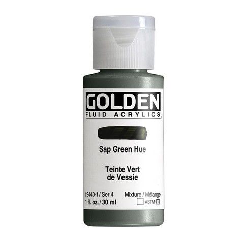 FLUID ACRYLIC 1OZ HISTORICAL SAP GREEN HUE