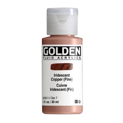 FLUID ACRYLIC 1OZ IRIDESCENT COPPER FINE