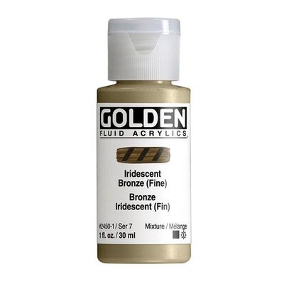 FLUID ACRYLIC 1OZ IRIDESCENT BRONZE FINE