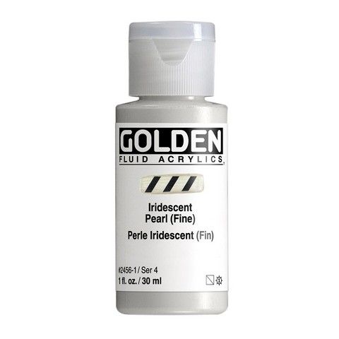 FLUID ACRYLIC 1OZ IRIDESCENT PEARL FINE