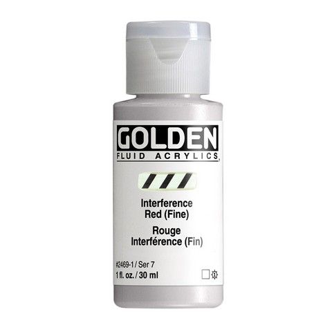FLUID ACRYLIC 1OZ INTERFERENCE RED FINE