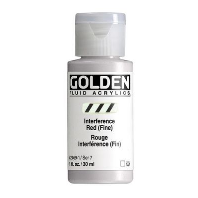 FLUID ACRYLIC 1OZ INTERFERENCE RED FINE