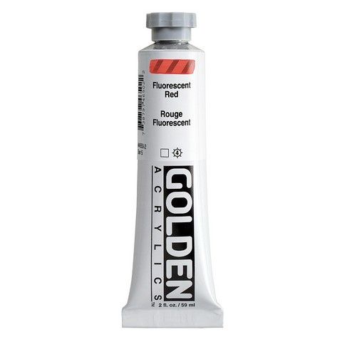 HEAVY BODY ACRYLIC 2OZ FLUORESCENT RED