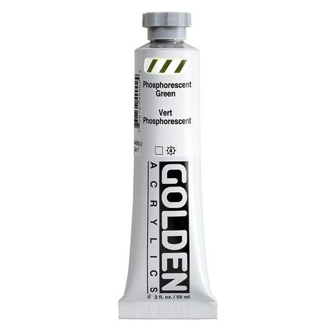 HEAVY BODY ACRYLIC 2OZ PHOSPHORESCENT GREEN