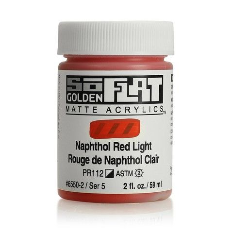 SOFLAT MATTE ACRYLIC 2OZ NAPHTHOL RED LIGHT