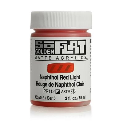 SOFLAT MATTE ACRYLIC 2OZ NAPHTHOL RED LIGHT